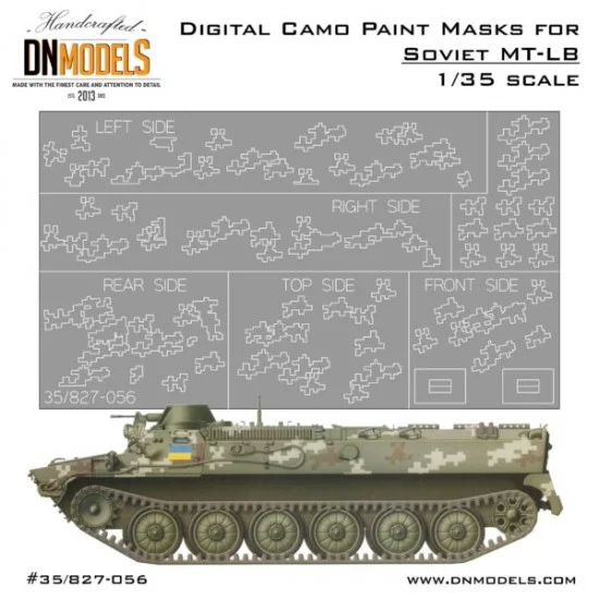 DN Models 35-827-056 1/35 Ukraine MT-LB Digital Camouflage Paint Masks