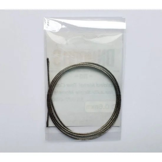 DN Models 35-827-090 1/48 Braided Metal Tow Cable (Length: 50cm Approximate diameter: 0.6 mm)