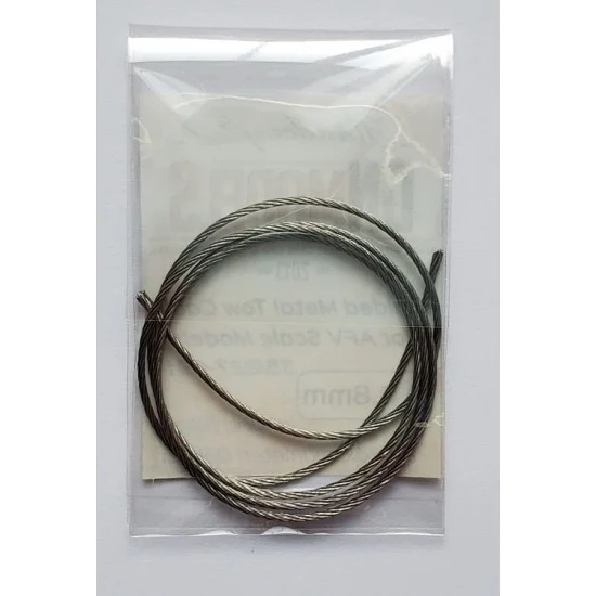DN Models 35-827-091 Braided Metal Tow Cable for 1/48 1/35 AFV (Length: 500mm, Approx dia.: 0.8mm)