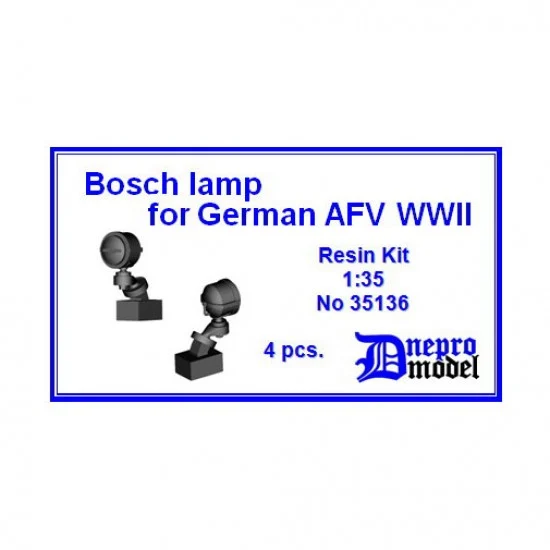 Dnepromodel 35136 1/35 WWII German AFV Bosch Lamp - Military Vehicles & Tanks