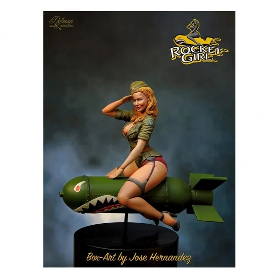 Dolman miniatures F90-12 90mm Scale Rocket Girl