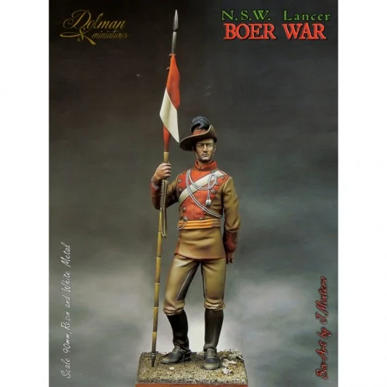 Dolman miniatures F90-2 90mm Scale NSW Lancer "Boer War"