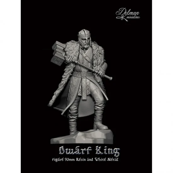 Dolman miniatures F90-7 90mm Scale Dwarf King