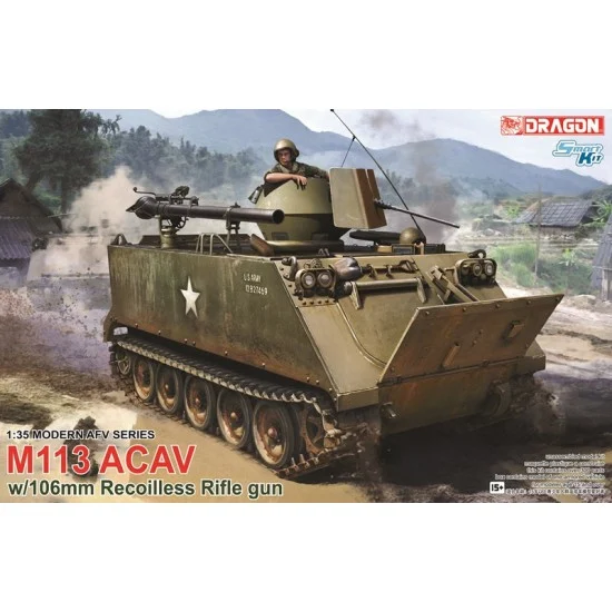 Dragon 3575 1/35 M113 ACAV with 106mm Recoilless Rifle - Military Vehicles & Tanks