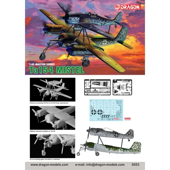 Dragon 5553 1/48 Focke-Wulf Ta-154 Mistel