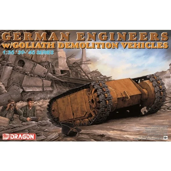 Dragon 6103 1/35 German Engineers with Goliath Demolition Vehicles - Military Vehicles & Tanks