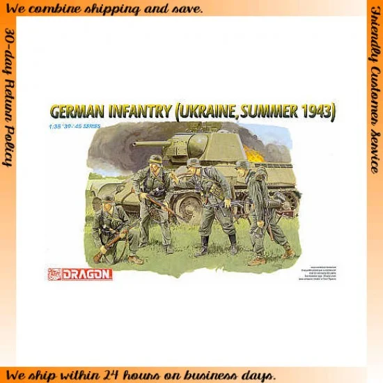 Dragon 6153 1/35 German Infantry (Ukraine Summer 1943) - Model Figures