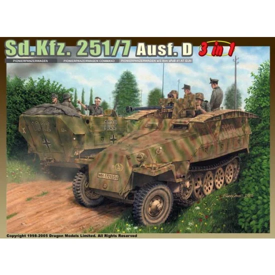 Dragon 6223 1/35 SdKfz.251/7 Ausf.D Pioneerpanzerwagen - Military Vehicles & Tanks