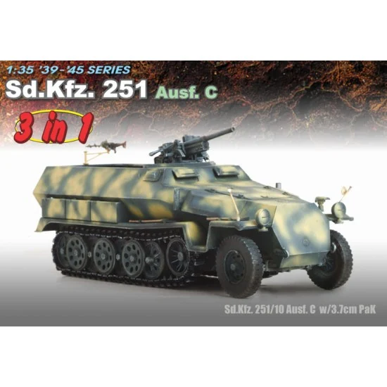 Dragon 6224 1/35 SdKfz.251 Ausf.C 3 in 1 - Military Vehicles & Tanks