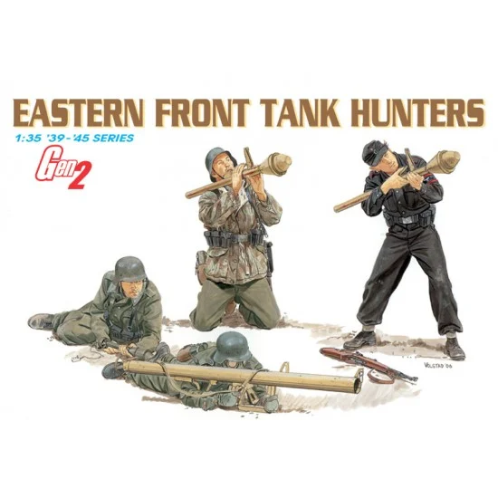 Dragon 6279 1/35 Gen 2: Eastern Front Tank Hunters (4 figure set) - Model Figures