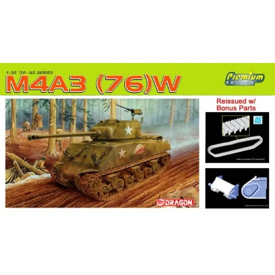 Dragon 6325 1/35 Sherman M4A3(76)W VVSS [Premium Edition] - Military Vehicles & Tanks