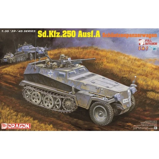 Dragon 6426 1/35 SdKfz.250 Ausf.A (2 in 1) - Military Vehicles & Tanks