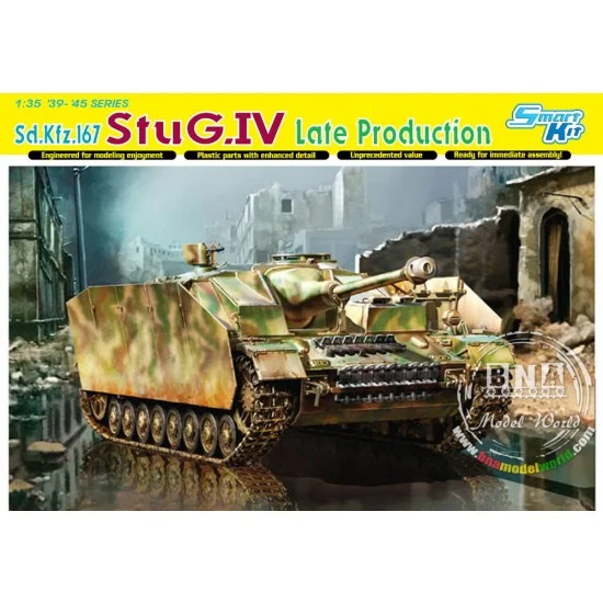 Dragon 6612 1/35 WWII German SdKfz.167 Sturmgeschutz StuG.IV Late Production [Smark kit] - Military Vehicles & Tanks