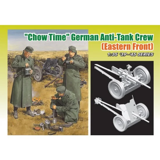 Dragon 6697 1/35 WWII "Chow Time" German Anti-Tank Gun Crew (Eastern Front)