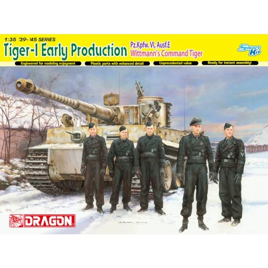 Dragon 6730 1/35 Tiger-1 Early Production PzKpfw.VI, Ausf.E Wittmann's Command Tiger [Smark Kit]