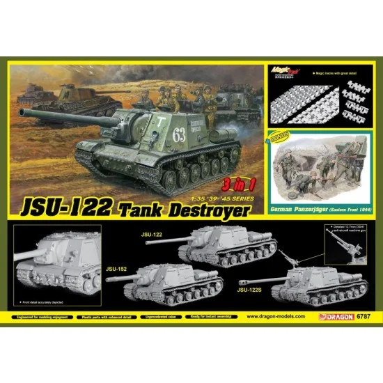 Dragon 6787 1/35 JSU-122 Tank Destroyer (3in1)