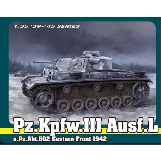 Dragon 6957 1/35 PzKpfw. III Ausf.L s.Pz.Abt.502 Eastern Front 1942 [Neo Smart Kit 06] - Military Vehicles & Tanks