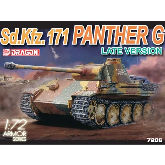 Dragon 7206 1/72 German SdKfz.171 Panther G, Late Production - Military Vehicles & Tanks