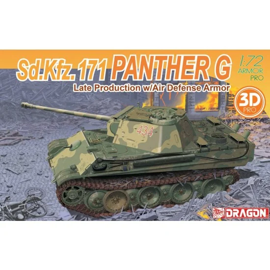 Dragon 7696 1/72 Panther G Late Production w/Air Defense Armor - Military Vehicles & Tanks