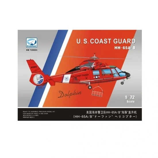 Dream Model DM720003 1/72 US Coast Guard Helicopter Eurocopter HH-65A/B Dolphin