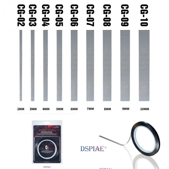 Dspiae CG-09 9mm Carving Guide Tape (Containing Scale Edition)