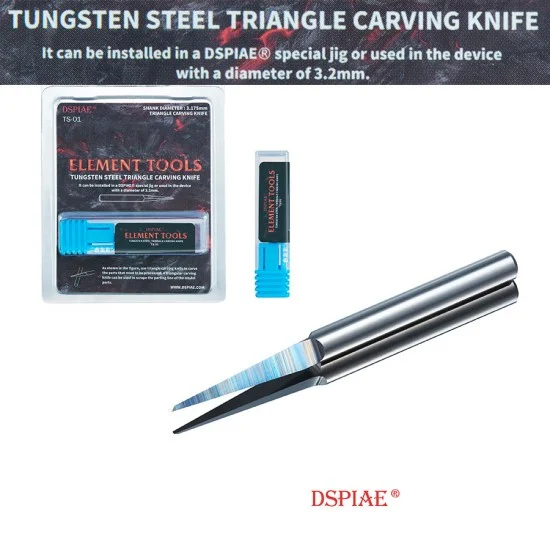 Dspiae TS-01 Tungsten Steel Triangle Carving Knife