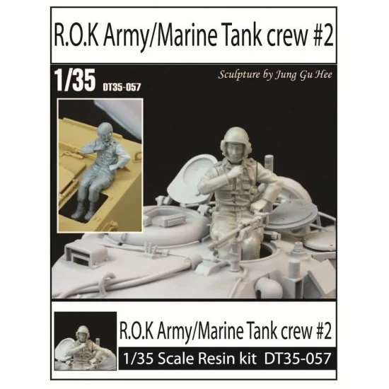 D-Toys DT35-057 1/35 R.O.K Army/Marine Tank Crew Set #2 (Resin + Photoetch)
