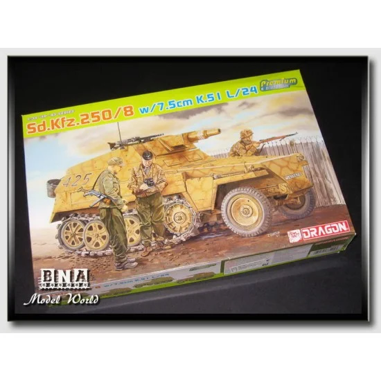Dragon 6425 1/35 SdKfz.250/8 with 7.5cm K.51 L/24 - Military Vehicles & Tanks