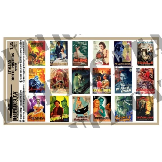 Duplicata Productions 03D-35 1/35 WWII Italian Movie Posters