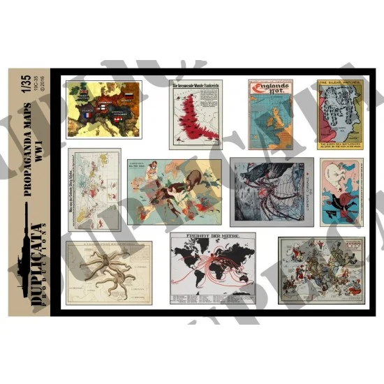 Duplicata Productions 19C-35 1/35 WWI Propaganda Maps