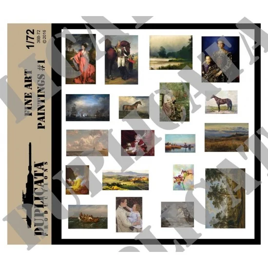 Duplicata Productions 36B-72 1/72 Fine Art Paintings #1