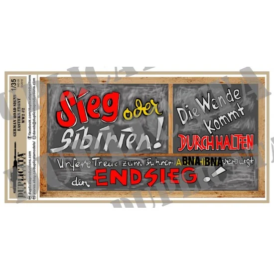 Duplicata Productions 54D-35 1/35 German Signs - Eastern Front #2