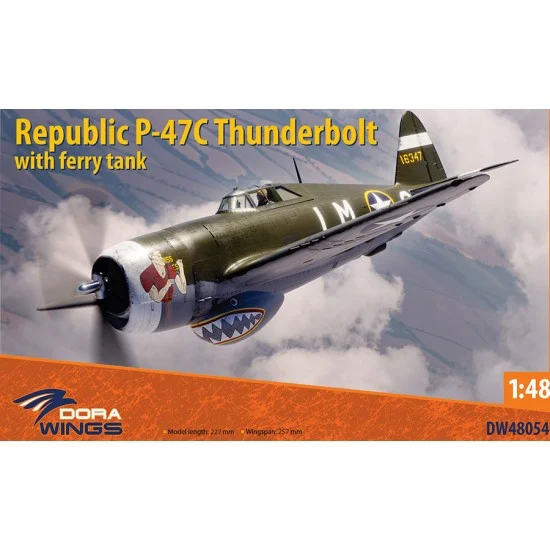 Dora Wings 48054 1/48 Republic P-47C Thunderbolt with Ferry Tank