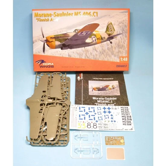 Dora Wings 48057 1/48 Morane-Saulnier MS.406C.1 Finnish Aces