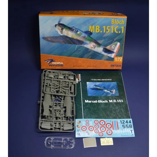 Dora Wings 72026 1/72 Marcel Bloch MB.151C.1 - Model Planes