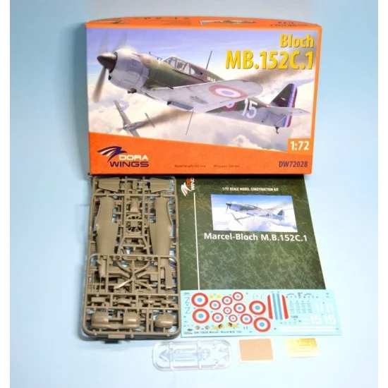 Dora Wings 72028 1/72 Bloch MB.152 (late) - Model Planes