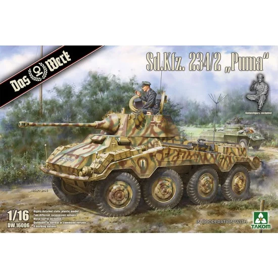 DAS WERK 16006 1/16 SdKfz. 234/2 'Puma' Schwerer Panzerspahwagen - Military Vehicles & Tanks