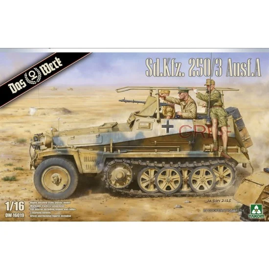 DAS WERK 16019 1/16 SdKfz.250/3 Ausf.A Halftrack Armoured Personnel Carrier - Military Vehicles & Tanks