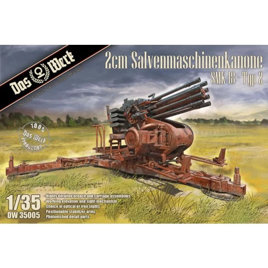DAS WERK 35005 1/35 2cm Salvenmaschinenkanone SMK 18 Typ 2 - Military Vehicles & Tanks