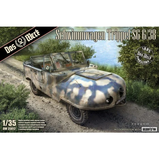 DAS WERK 35012 1/35 Schwimmwagen Trippel SG 6/38 - Military Vehicles & Tanks