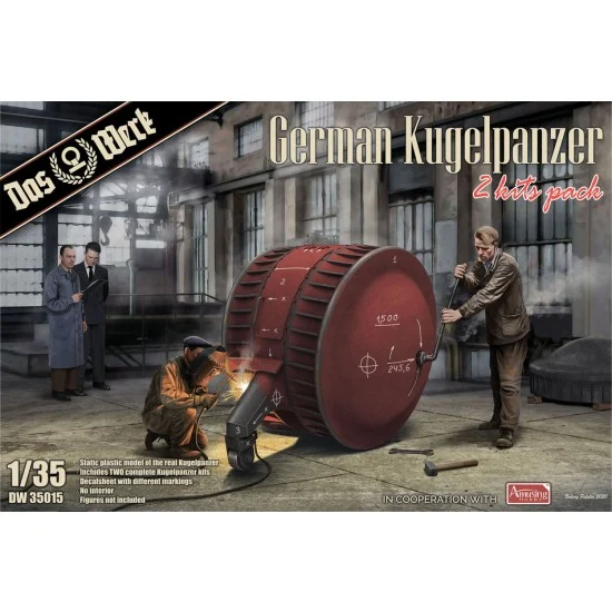 DAS WERK 35015 1/35 German Kugelpanzer (2pcs) - Military Vehicles & Tanks