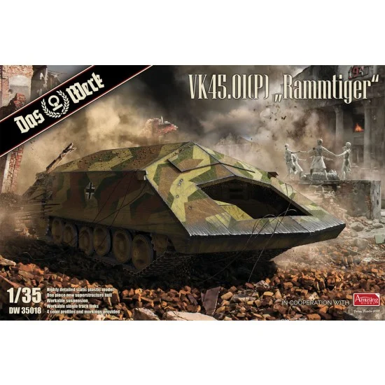 DAS WERK 35018 1/35 VK45.01(P) "Rammtiger" - Military Vehicles & Tanks