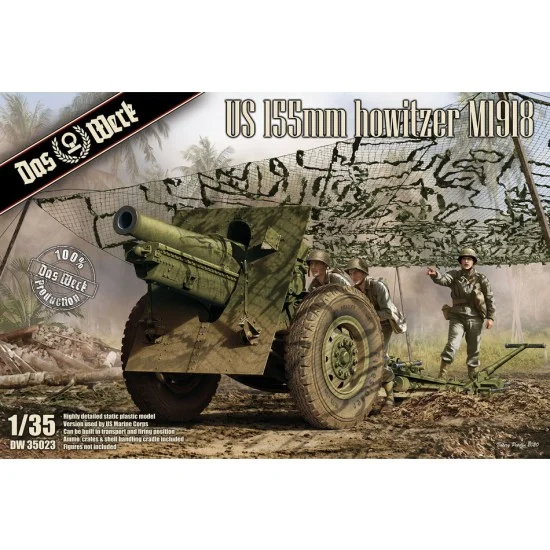 DAS WERK 35023 1/35 USMC 155mm Howitzer M1918 - Military Vehicles & Tanks