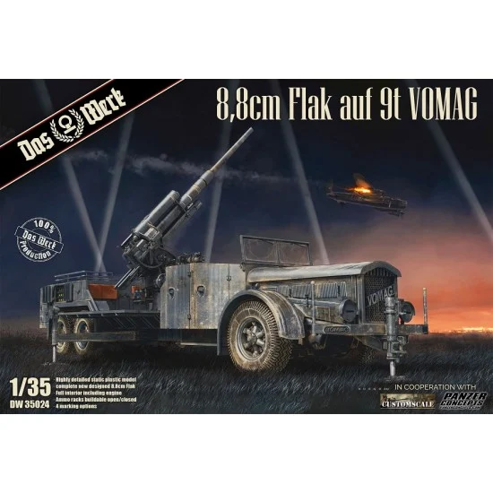 DAS WERK 35024 1/35 8.8 cm Flak auf 9t VOMAG - Military Vehicles & Tanks