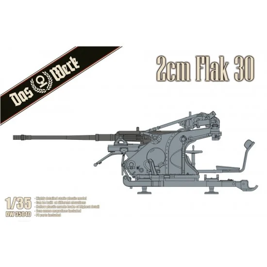 DAS WERK 35040 1/35 2cm Flak 30 (Flugabwehrkanone 2-cm-Flak 30)