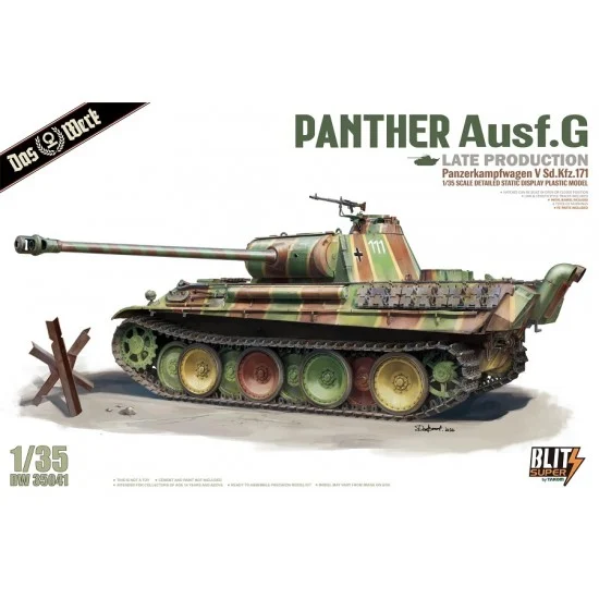 Takom 35041 1/35 Panther Ausf.G Late Panzerkampfwagen V Sd.Kfz.171 (Takom 35001) - Military Vehicles & Tanks