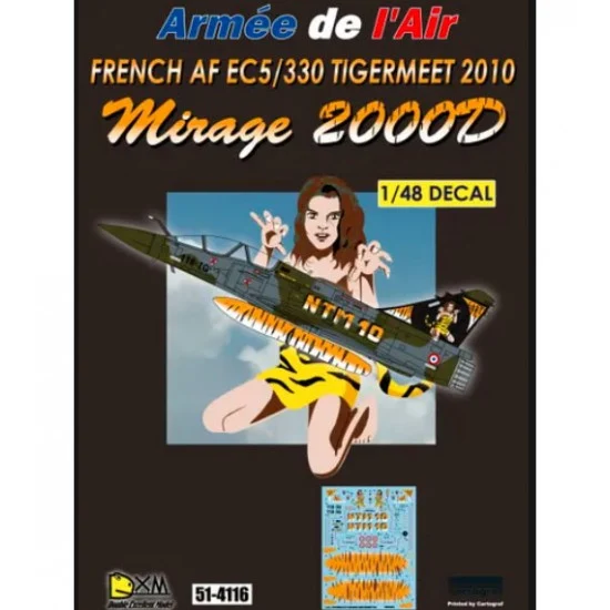 DXM Decals 51-4116 Decals for 1/48 French AF M2000D EC5/330 Tigermeet 2010