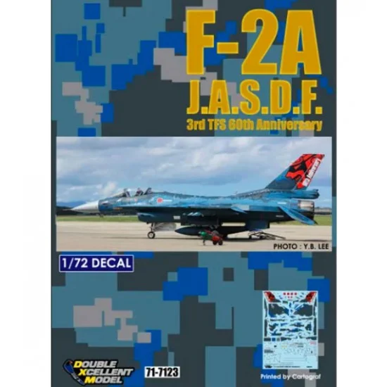 DXM Decals 71-7123 Decals for 1/72 JASDF F-2A 60th Anniversary(Digital Camo)