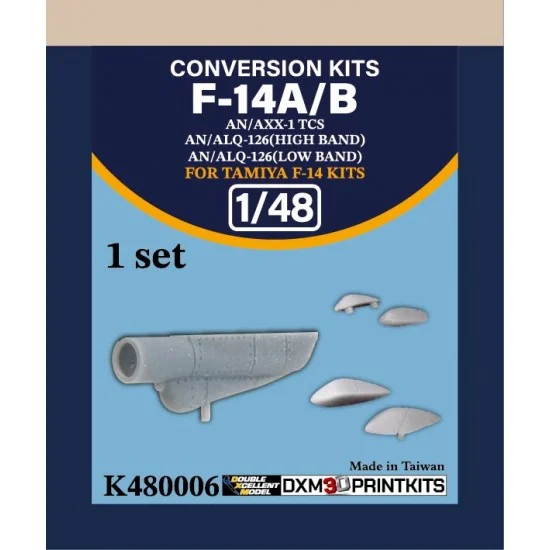 DXM Decals K480006 1/48 F-14A/B AN/AXX-1 TCS/AN/ALQ-126 for Tamiya kits