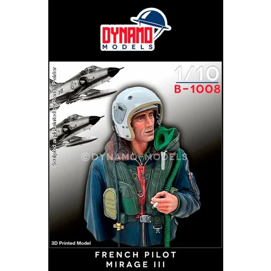 Dynamo 1008 1/10 Bust - Cold War French Mirage III Pilot